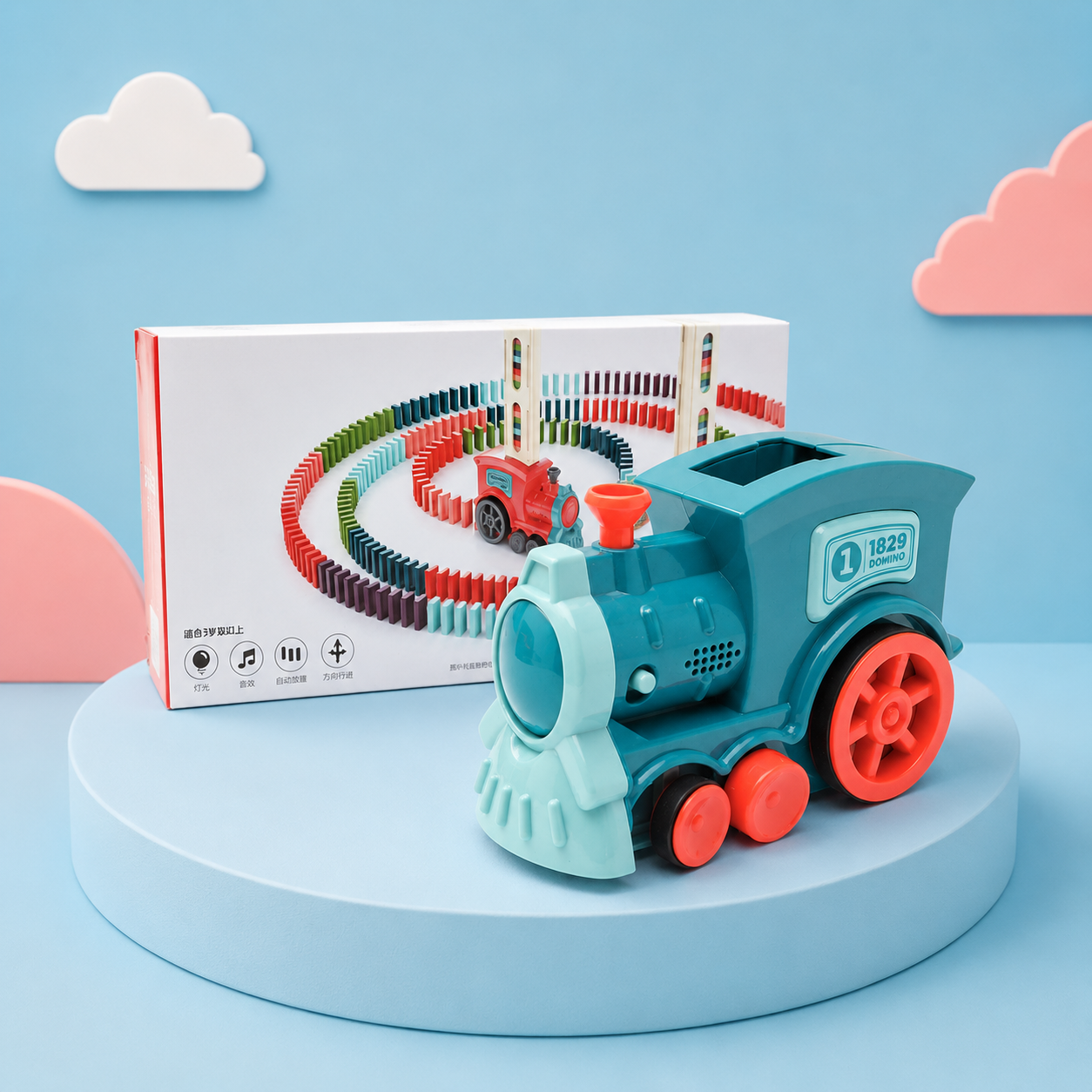Domino Electric Building Blocks Train Toy