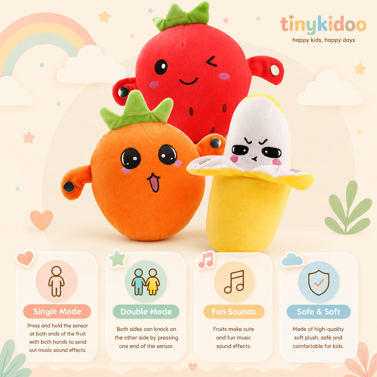 Human Sensing Plush Doll Toys